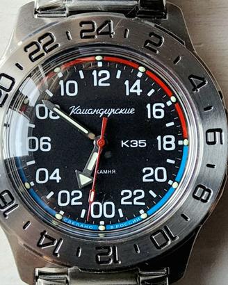 Vostok Komandirskie 24h 35083A 35085A automatico