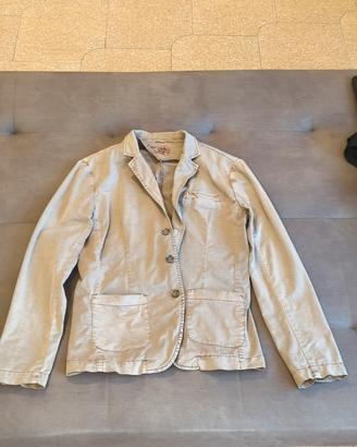 Blazer Yes Zee Giacca Beige Cotone - Unisex 