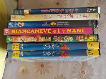 Lotto di N 7 dvd Cartoni Animati Lady Oscar/walt D