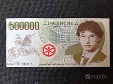 Banconota Padania 500.000 Lire  U. Bossi  1996 FDS