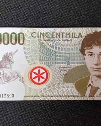 Banconota Padania 500.000 Lire  U. Bossi  1996 FDS