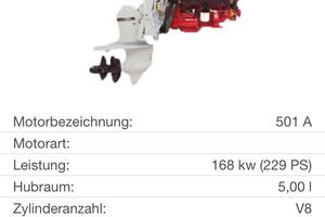 Motore entrofuori bordo Volvo Penta 501/A V8