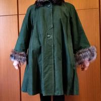 Soprabito imbottito vera pelle finiture eleganti