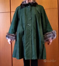 Soprabito imbottito vera pelle finiture eleganti