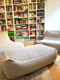 Coppia di poltrone Verzelloni Zoe più Pouff -50%