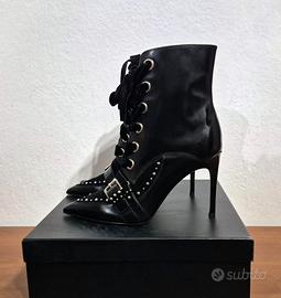 Stivaletti con tacco in pelle, nero, Liu Jo, n.41