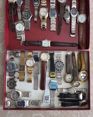 Lotto grande di orologi vintage e moderni 32 pezzi