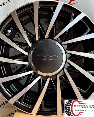 4 CERCHI IN LEGA ORIGINALI RAGGIO 15 FIAT 500