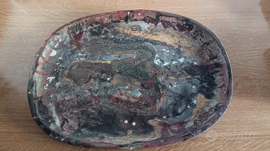 Piatto in  ceramica  dipinto a mano