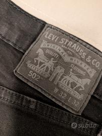 Jeans LEVI'S 502 uomo neri tg. 32/32