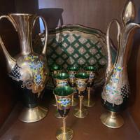 Servizio decanter in vetro di Murano