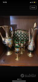 Servizio decanter in vetro di Murano