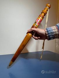 Matitone in legno decorato 49 cm