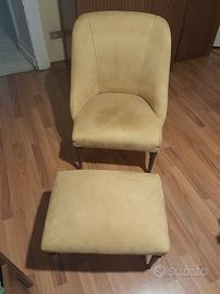 poltrona+ poggiapiedi 