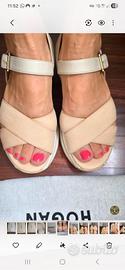 Sandali Hogan in pelle beige – origanali 