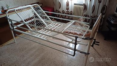 letto, sponde e materassino ad aria anti decubito