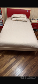 Letto a una piazza e mezzo e comodino