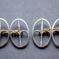 gemelli da polso in argento  antichi