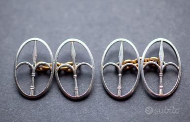 gemelli da polso in argento  antichi