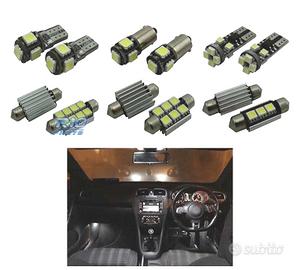 KIT 16 LAMPADE LED INTERNE PER VOLKSWAGEN VW GOLF 