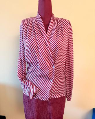 Camicia vintage rosso e bianco