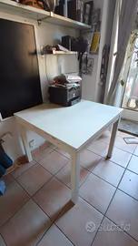 Tavolo Bjursta IKEA bianco allungabile 90/130/170