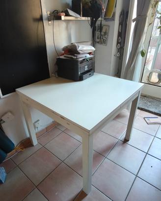Tavolo Bjursta IKEA bianco allungabile 90/130/170