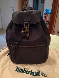 Zaino blu Timberland e accessorio