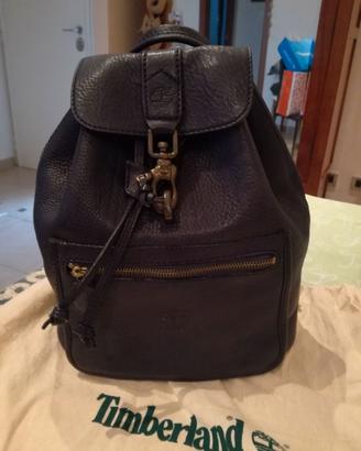 Zaino blu Timberland e accessorio