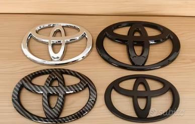 Loghi TOYOTA neri nero logo lucido emblema