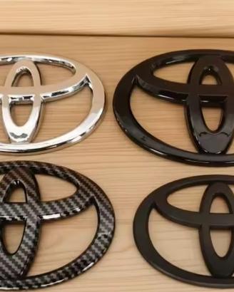 Loghi TOYOTA neri nero logo lucido emblema
