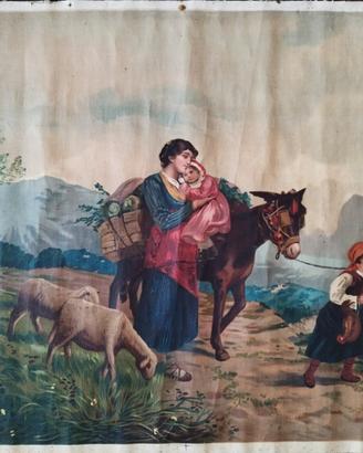 antichi arazzi di scene agresti russe 