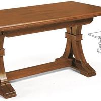 Tavolo fratino allungabile in arte povera