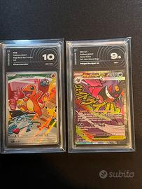 Charmender Ai Grading 10 + Gengar 9.5