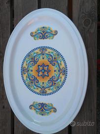 vassoio ceramica castelli anni 80misure 36,5x26 cm