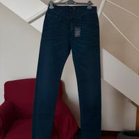 Jeans GANT originali da uomo, colore blu scuro