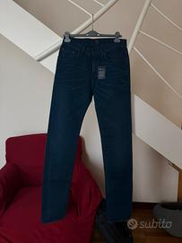 Jeans GANT originali da uomo, colore blu scuro