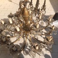 Lampadario antico  a gocce