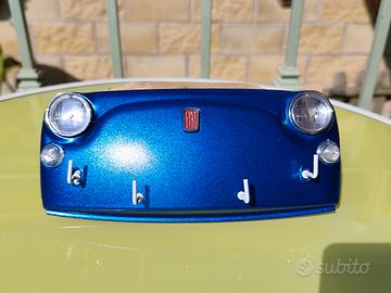 portachiavi da parete Fiat 500 Blu metallizzato in