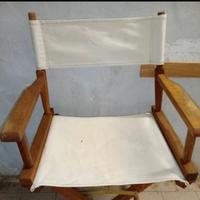 sedia da giardino in legno 