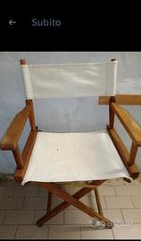 sedia da giardino in legno 