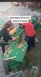 spaccalegna 32 tonnellate con caricatore 
