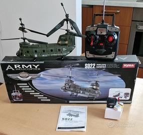 Elicottero RC a batterie Syma Army Helicopter S022