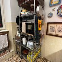 Scaffale Professionale in Acciaio Cromato