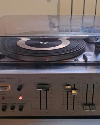 Giradischi Vintage Hi-Fi DUAL 1215 + Amplificatore