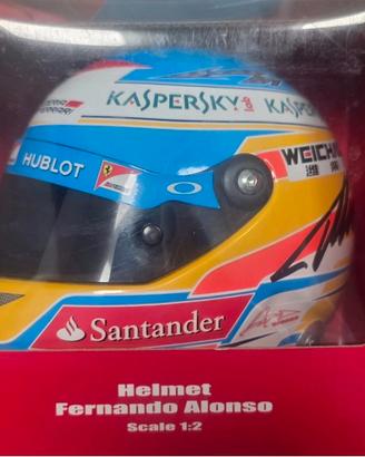 casco scala 1/2 Ferrari Fernando Alonso firmato