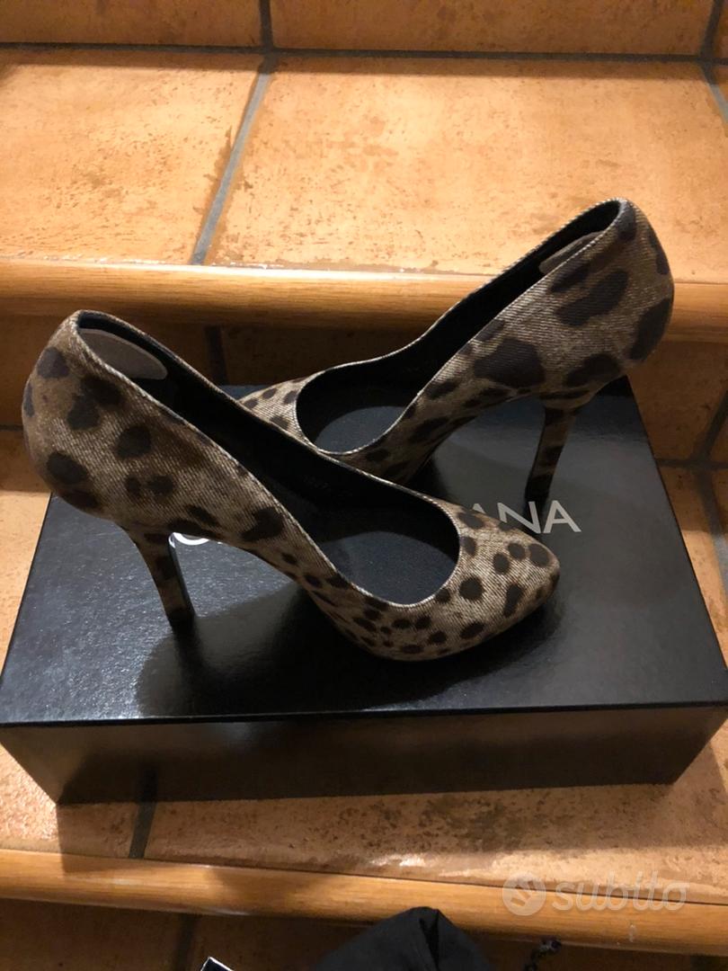 Scarpe maculate con tacco Dolce Gabbana Abbigliamento e