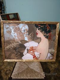 Salvatore Fiume "Susanna e i Vecchioni" serigrafia