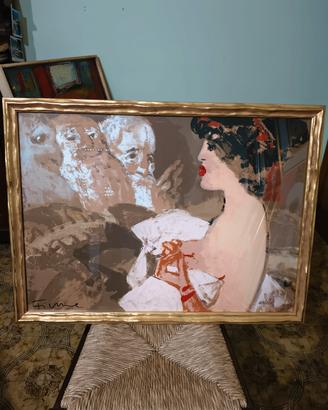 Salvatore Fiume "Susanna e i Vecchioni" serigrafia