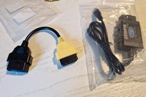 ELM 327  USB CON CAVO giallo FCA +driver software 